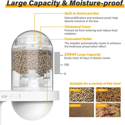 Visual Fish Feeder- Distributeur nourriture pour aquarium