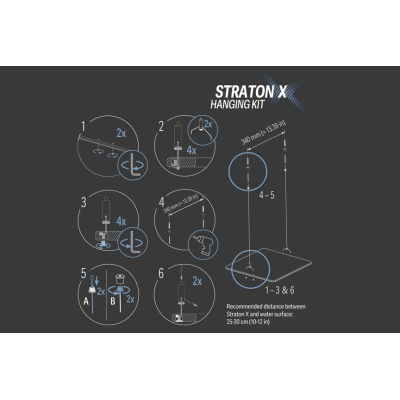ATI Kit De Suspension Straton X – Support pour rampe led ATI Kit De Suspension Straton X – Support pour rampe led