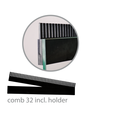 AQUA MEDIC Comb 32 inkl. holder- Peigne de débordement pour la construction de trop plein pour aquariums