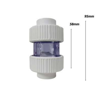 ROYAL EXCLUSIV Clapet Anti-Retour en PVC Ø 25 mm blanc Version courte/compacte - Clapet anti-retour aquarium ROYAL EXCLUSIV Clapet Anti-Retour en PVC Ø 25 mm blanc Version courte/compacte - Clapet anti-retour aquarium