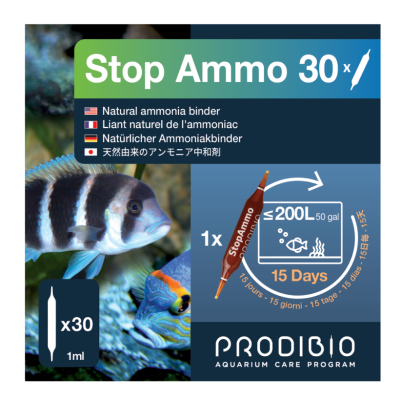 PRODIBIO Stop Ammo 30 Ampullen– Ammoniak-Entferner