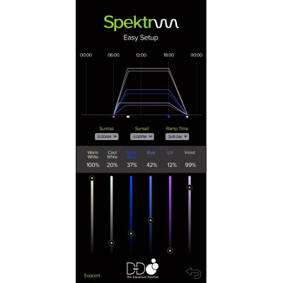 D-D Spektrum 150 LED – Éclairage récifal connecté D-D Spektrum 150 LED – Éclairage récifal connecté
