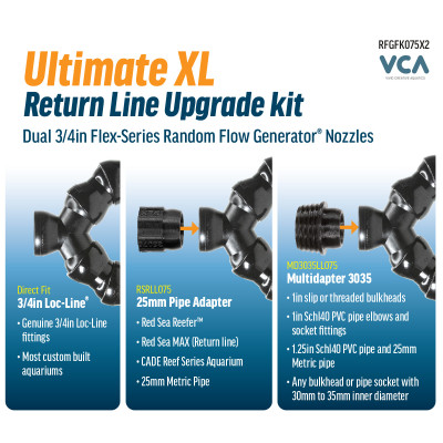 VCA Red Sea Reefer Ultimate XL Upgrade Kit 3/4" - Flex-Series VCA Red Sea Reefer Ultimate XL Upgrade Kit 3/4" - Flex-Series