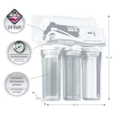 AQUA MEDIC Platinum Line 800 – 800 l/Tag Umkehrosmoseanlage AQUA MEDIC Platinum Line 800 – 800 l/Tag Umkehrosmoseanlage