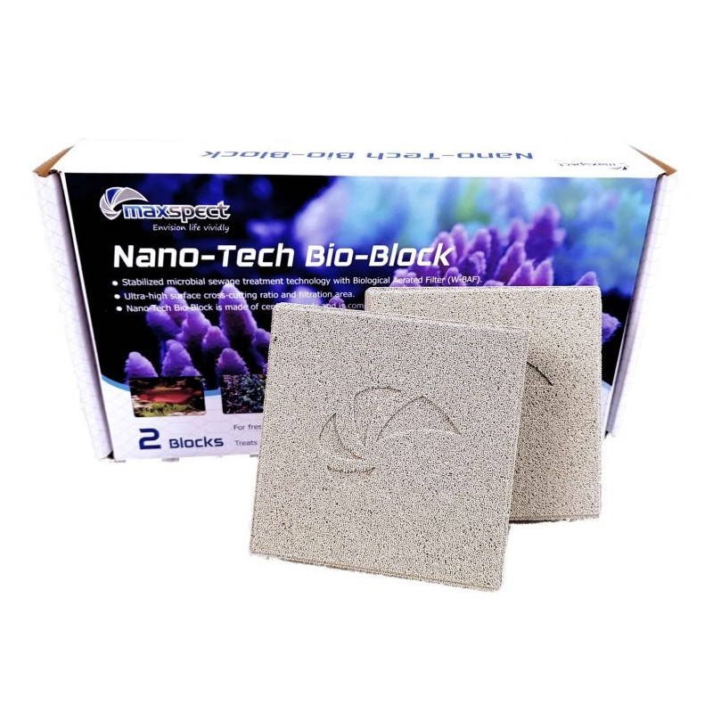 MAXSPECT Nano-Tech Bio-Block 2 pieces- Support bactérien