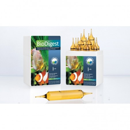 PRODIBIO Biodigest Pro 10 ampoules- Bactéries pour aquarium