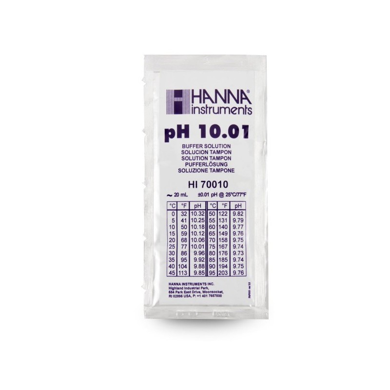 HANNA Solution étalon pH 10.01 - Sachet de 20 ml