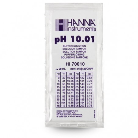 HANNA Solution étalon pH 10.01 - Sachet de 20 ml