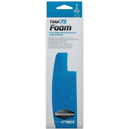 SEACHEM Tidal 75 Foam- Mousse de remplacement 2 pcs