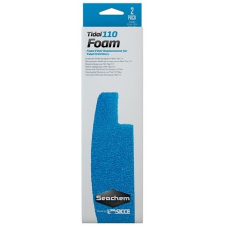 SEACHEM Tidal 110 Foam- Mousse de remplacement 2 pcs