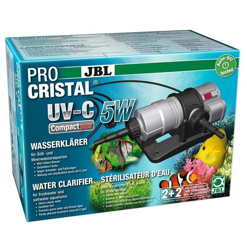 JBL ProCristal UV-C Compact Plus 5W- Stérilisateur pour aquarium de 100 à 300 L