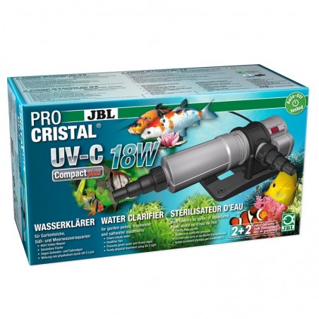 JBL ProCristal UV-C Compact Plus 18W- Stérilisateur pour aquarium de 800 à 1500 L