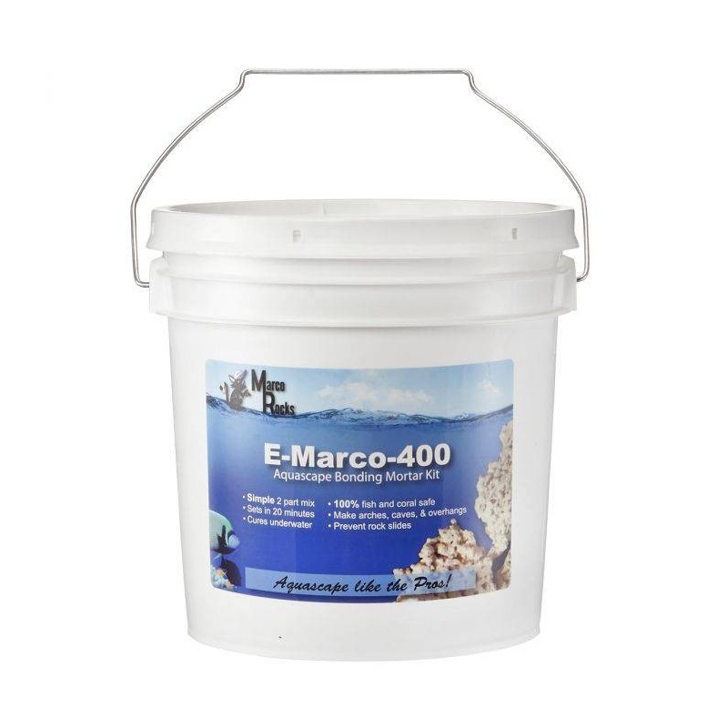 MARCOROCKS E-Marco-400 Aquascaping Mortar- Ciment pour aquarium