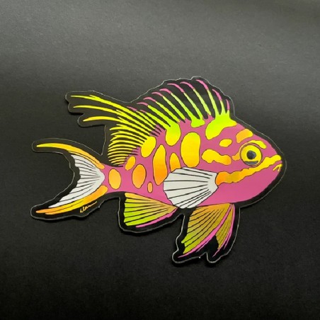 LAZY COFFEE DESIGN Blotched Anthias / Holographic - Autocollant