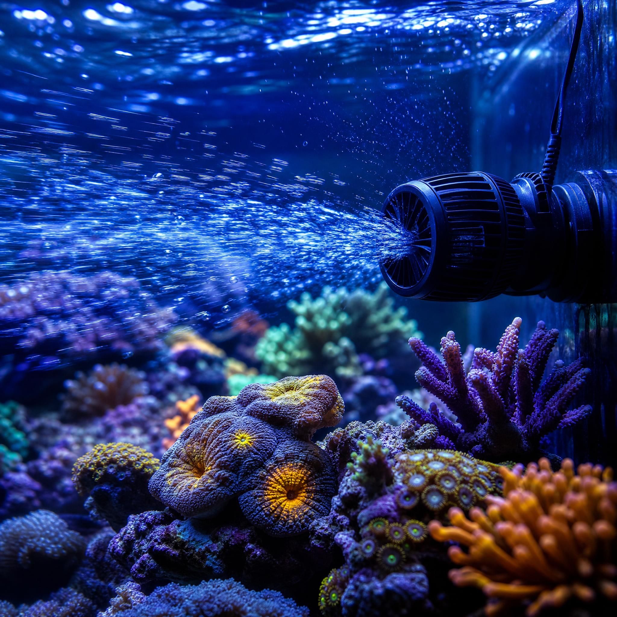 Optimiser le brassage aquarium récifal : pompes, débit et conseils